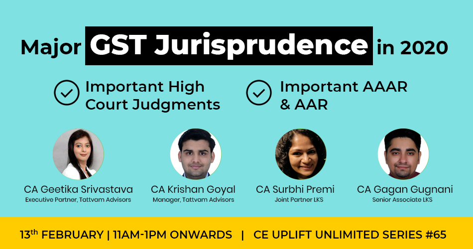 Major GST jurisprudence in 2020