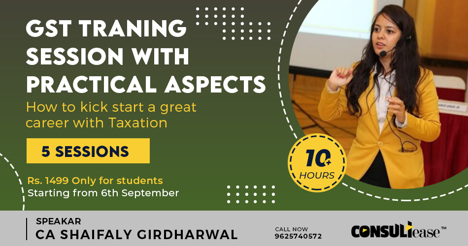 GST Training sessions with practical aspects