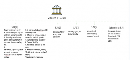 summary chart of section 79 of CGST Act