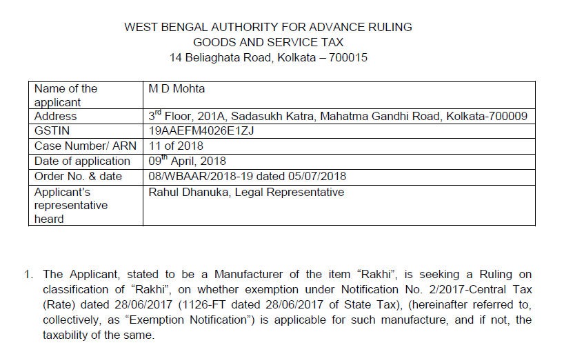 Materials used for Rakhi should be interpreted as per Rule 3(c) of the Customs Tariff Act