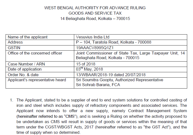 The time of supply will be the Date of Invoice in case of continuous supply of service: AAR