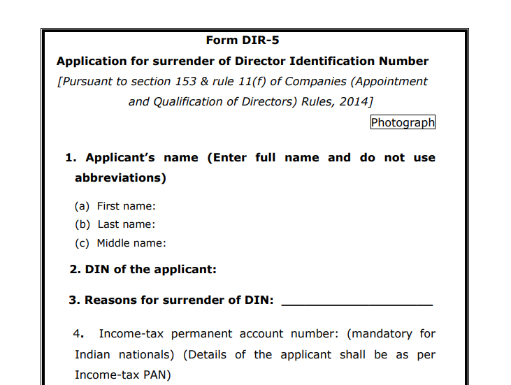 All about Surrender of DIN: Practical aspects