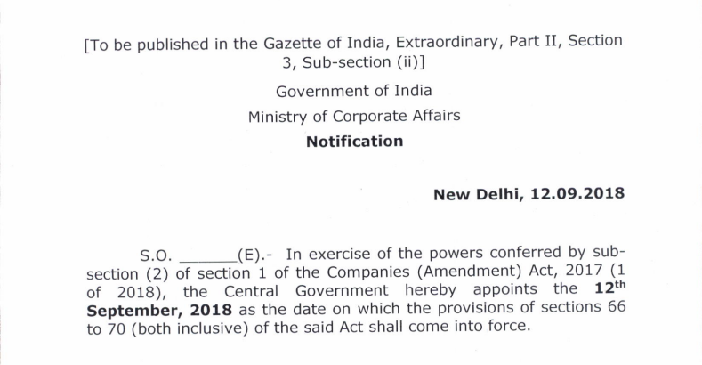 Section 66-70 of the Companies Act