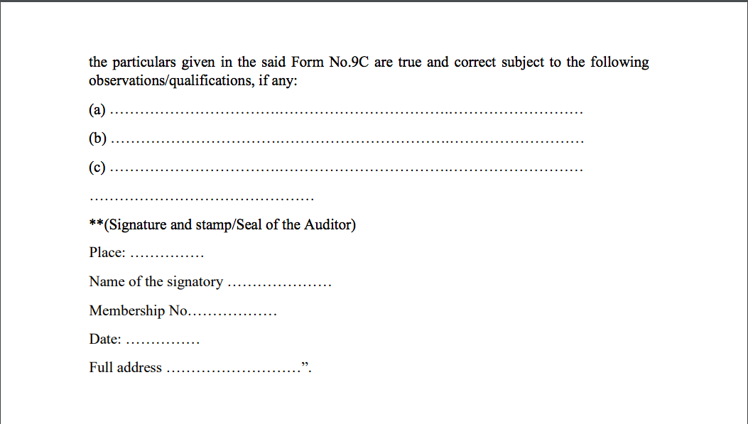 GST Audit certificate 004