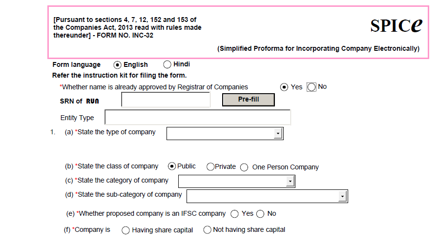 How to incorporate a new company in India