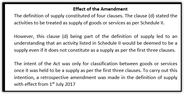 CGST Amendment Act 2018