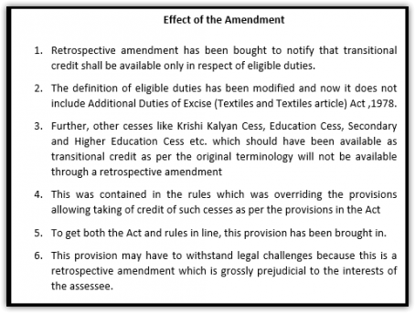 CGST Amendment Act 2018