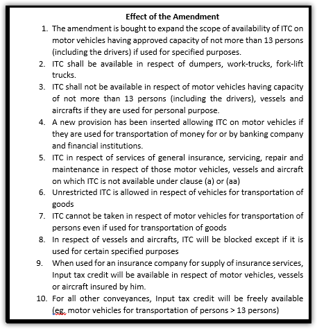 CGST Amendment Act 2018