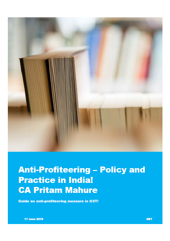 Anti-Profiteering – Policy and Practice in India! CA Pritam Mahure - Adobe Acrobat Reader DC 2019-06-19 15.49.09