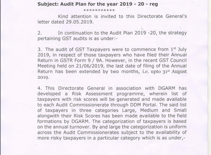 GST audit plan 01