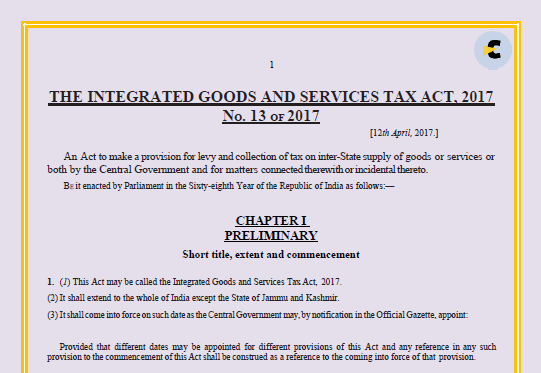 IGST Act PDF with all amendments till date