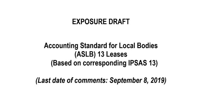 exposure draft on ASLB lease