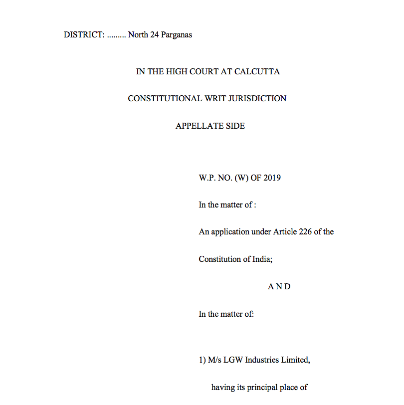 LGW Industries Limited