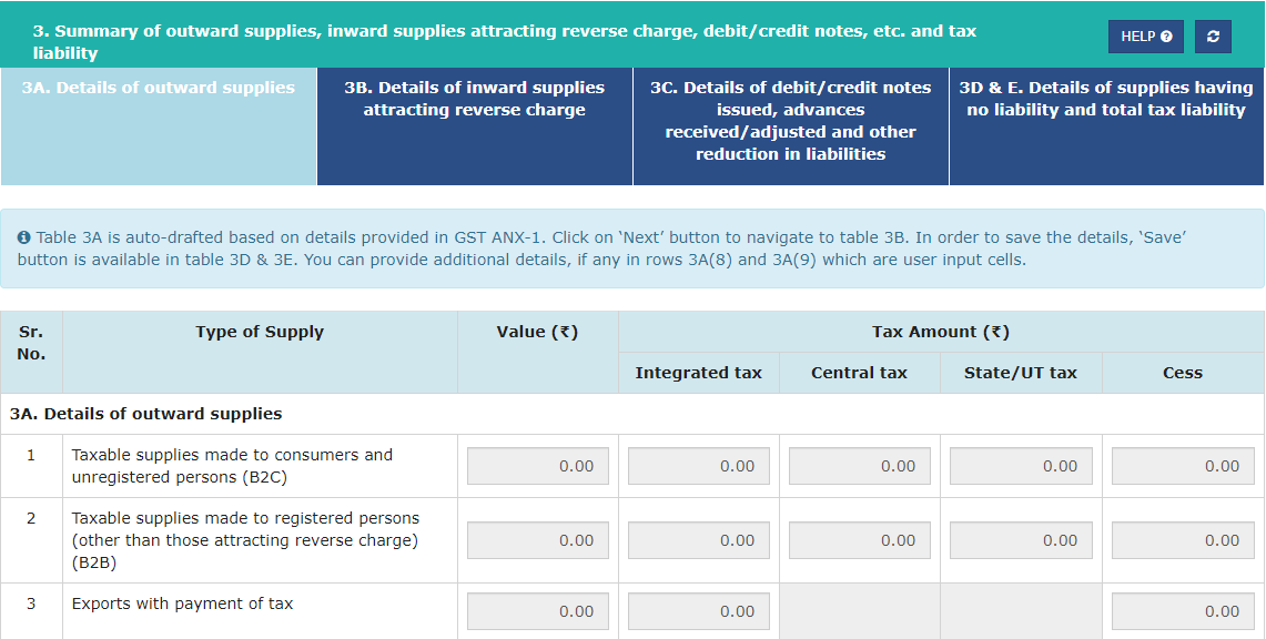 new GST return is live on the portal