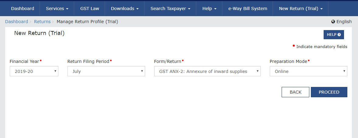 new GST return is live on the portal