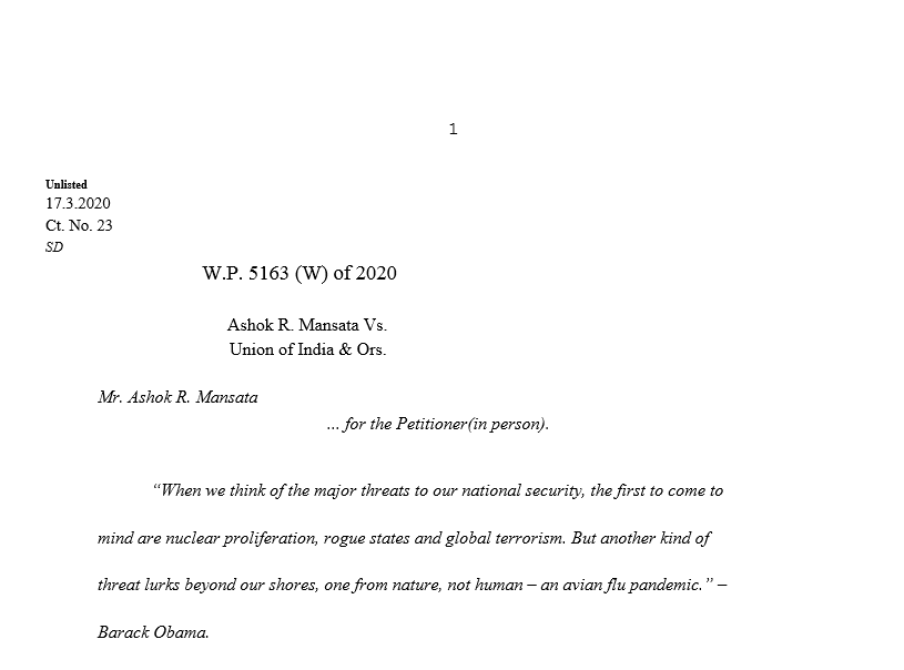 COVID-19%20-%20Calcutta%20High%20Court%20-%20Taxsc