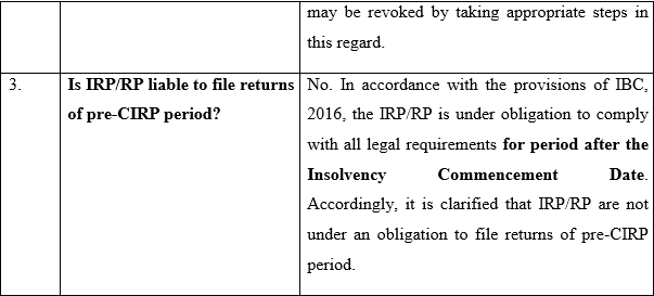 Various representations have been received from the trade and industry seeking clarification on issues being faced by entities covered 