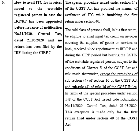 Issues under GST law for companies under Insolvency and Bankruptcy Code, 2016