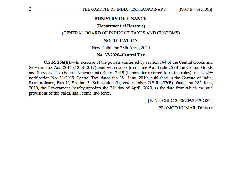 PMT 09 effective from 21-4-2020