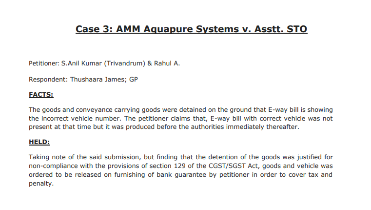 AMM Aquapure Systems v. Asstt. STO