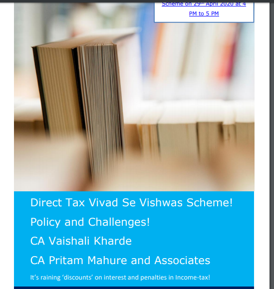 Direct Tax Vivad Se Vishwas Scheme! Policy and Challenges! 