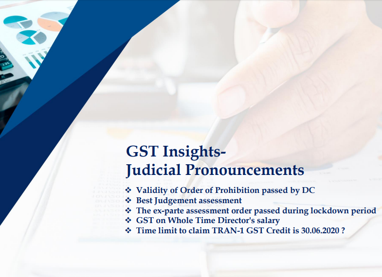 GST Insights Judicial Pronouncements 