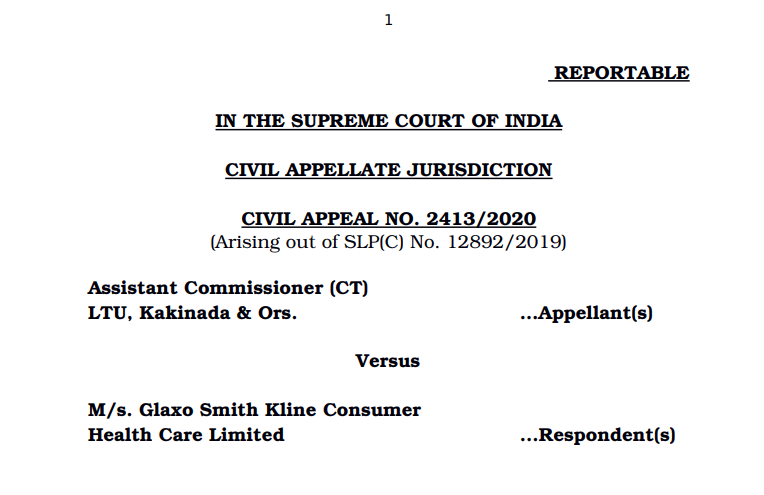 Condonation of delay denied: M/s. Glaxo Smith Kline Consumer Health Care Limited