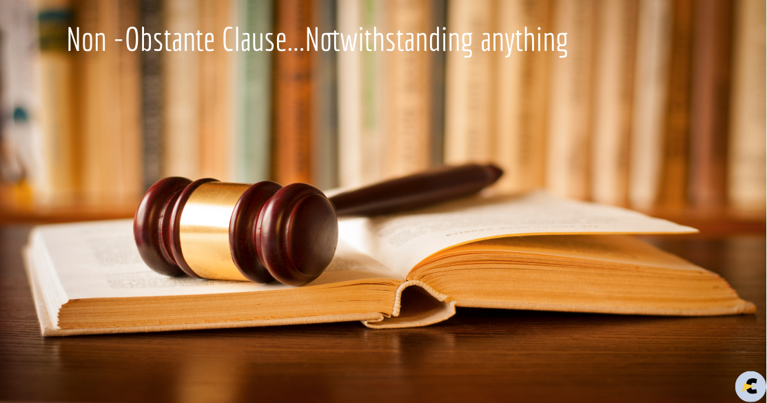 Non-obstante clause