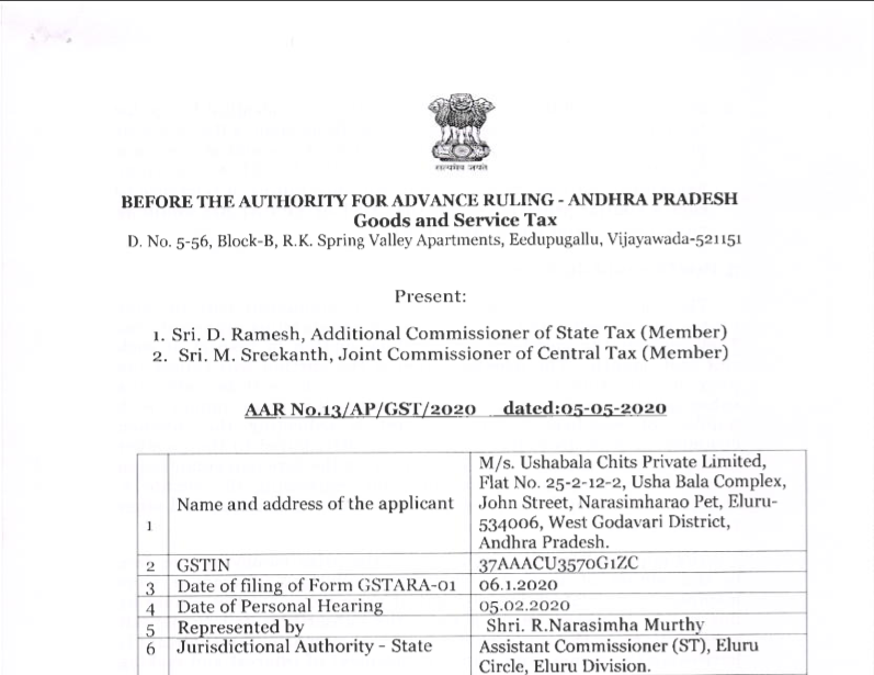 12% GST on Interest or Penalty Charged by Chit Fund Company