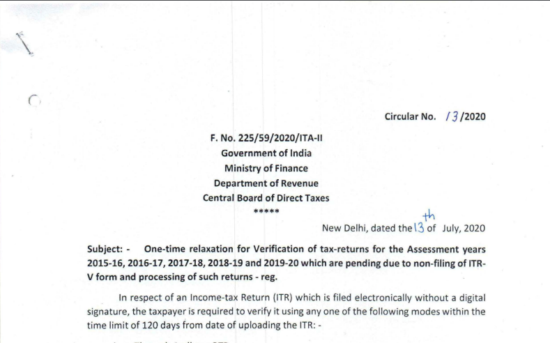 Circular No. 13 /2020 