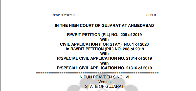 Gujarat HC in the case of Nipun Praveen Singhvi Versus State of Gujarat
