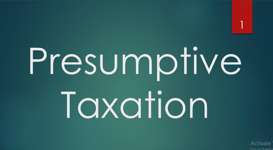 Presumptive Taxation