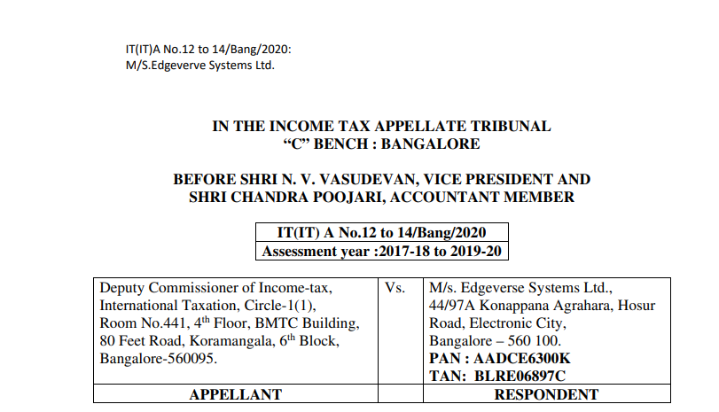 ITAT in the case of DCIT Versus M/s. Edgeverse Systems Ltd.