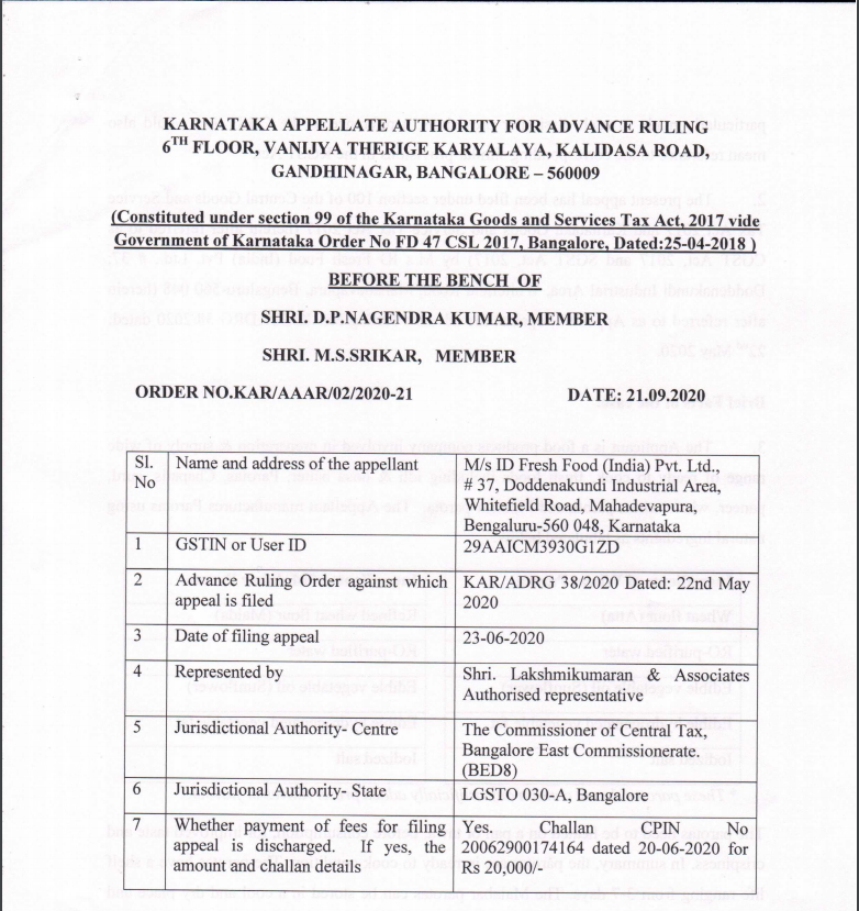 tax rate of "Parota" 18% is void ab initio