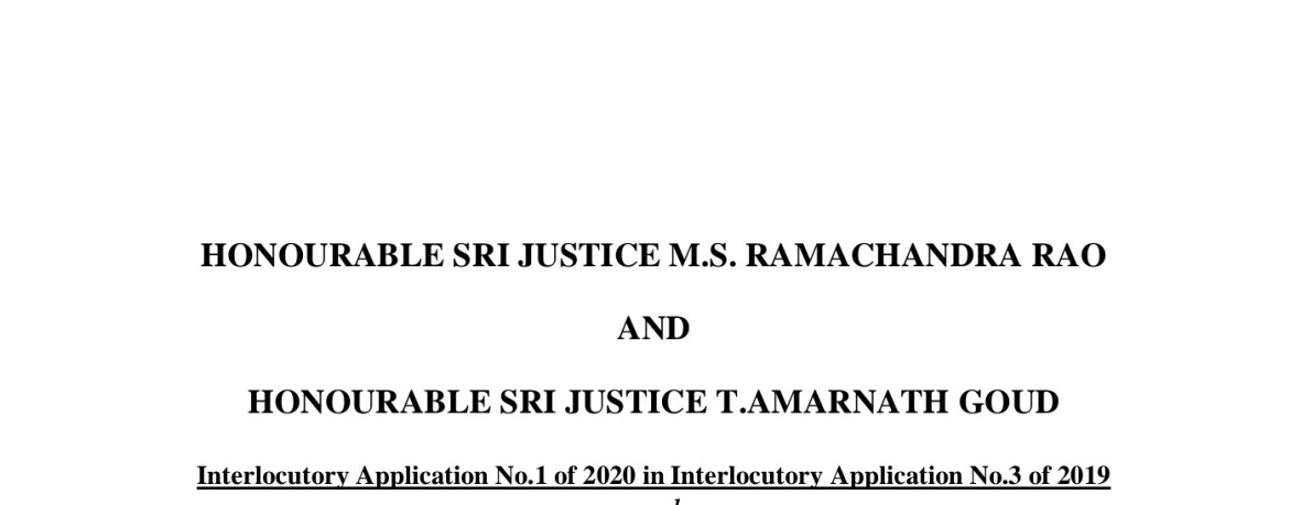 Telangana HC in the Case of Agarwal Foundries Private Limited Rama Towers 