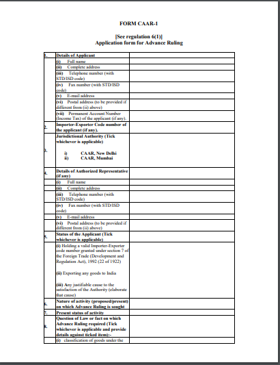 Notification No. 01/2021 – Customs (N.T.)