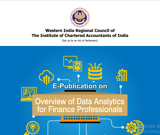 Overview of Data Analytics for Finance Professionals: ICAI. 