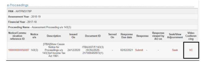 FAQs for seek VC & seek VC Adjournment