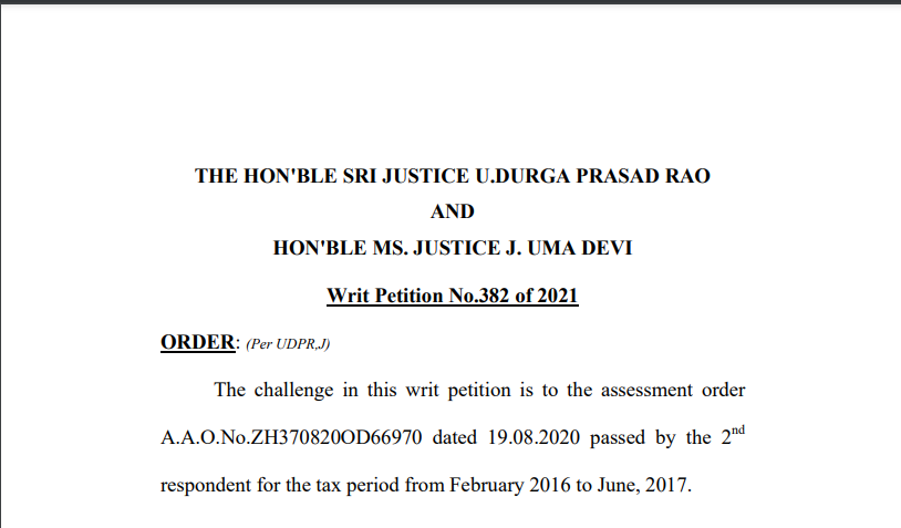 Andhra Pradesh HC in the case of M/s. OSTRO Anantapura Private Limited