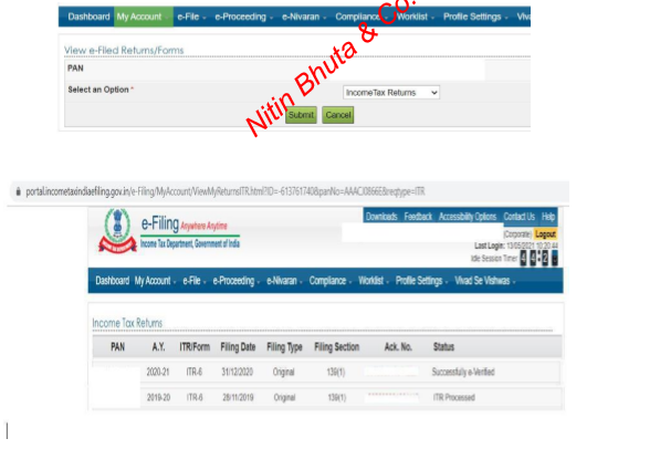 Section 206AB changes as applicable from July 1, 2021 - Declaration on the filing of the tax return for past years and linking of PAN with Aadhaar