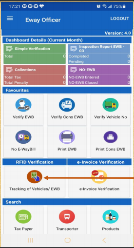 E Way Bill And Vehicle Tracking Module: NIC. 