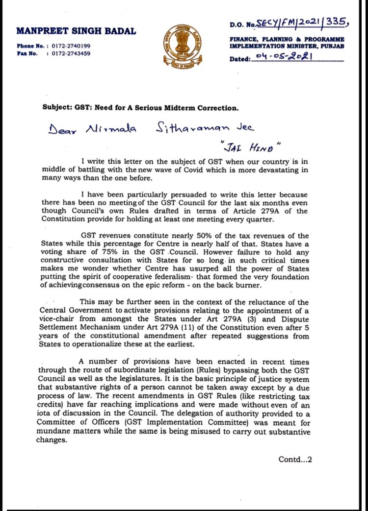 Need for a Serious Midterm Correction in GST.