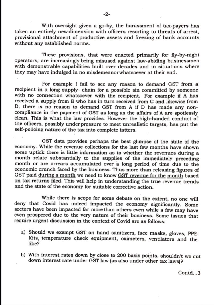 Need for a Serious Midterm Correction in GST.