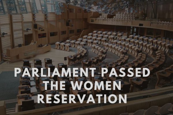 Parliament passed the women reservation