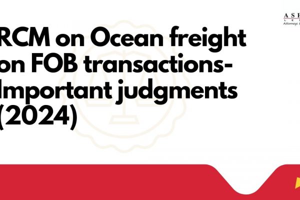 RCM on Ocean freight on FOB basis